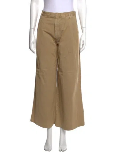 Pre-owned Agolde Wide Leg Pants In Neutrals