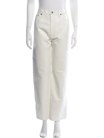 Pre-owned Agolde Wide Leg Pants In Neutrals