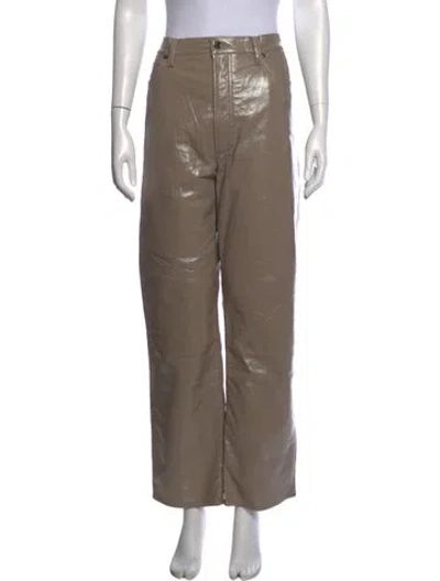 Pre-owned Agolde Wide Leg Pants In Neutrals