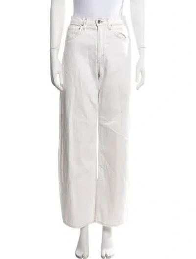 Pre-owned Agolde Wide Leg Pants In Neutrals