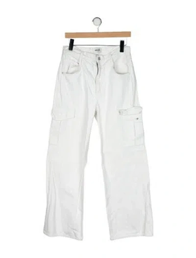 Pre-owned Agolde Wide Leg Pants In White