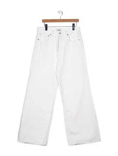 Pre-owned Agolde Wide Leg Pants In White