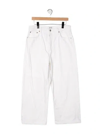 Pre-owned Agolde Wide Leg Pants In White