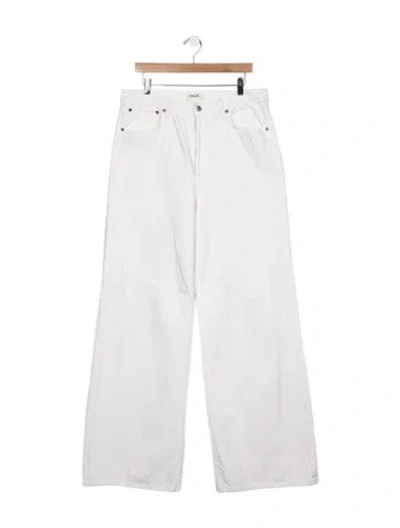 Pre-owned Agolde Wide Leg Pants In White