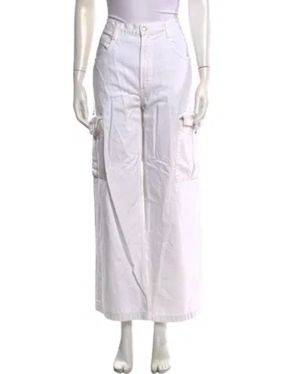 Pre-owned Agolde Wide Leg Pants In White