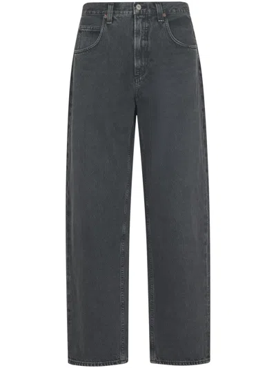AGOLDE WIDE-LEG TROUSERS WITH VINTAGE FINISH