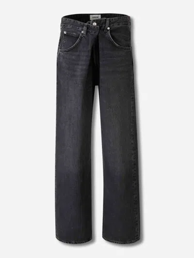 Agolde Wide Straight Jeans In Blue