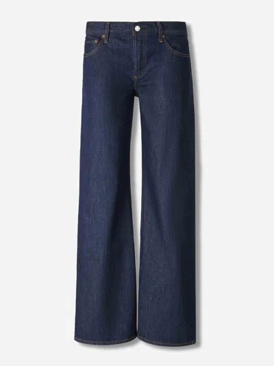 Agolde Wide Straight Jeans In Blue