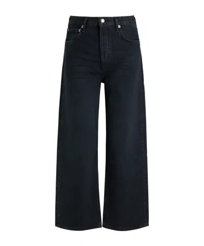 Agolde Wide-leg Jeans In Black
