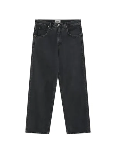 Agolde Wide-leg Jeans In Black