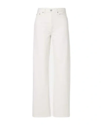 Agolde Wide-leg Jeans In White