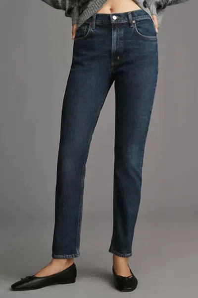 Agolde Freya Ultra High Rise Slim In Blue