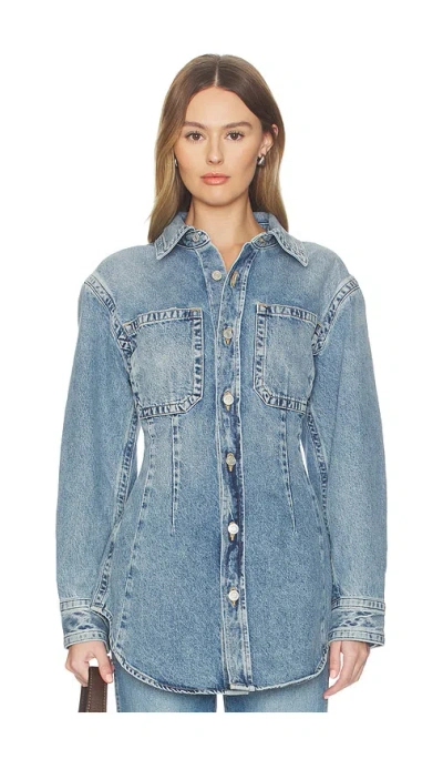 Agolde Wilma Shirt In Blue