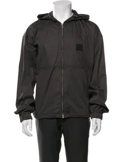 Pre-owned Agolde Windbreaker In Gray