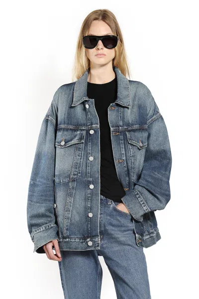 Agolde Woman Blue Jackets