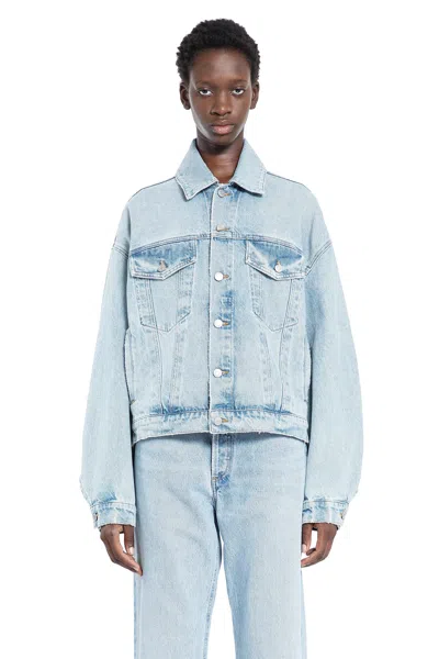 Agolde Woman Blue Jackets