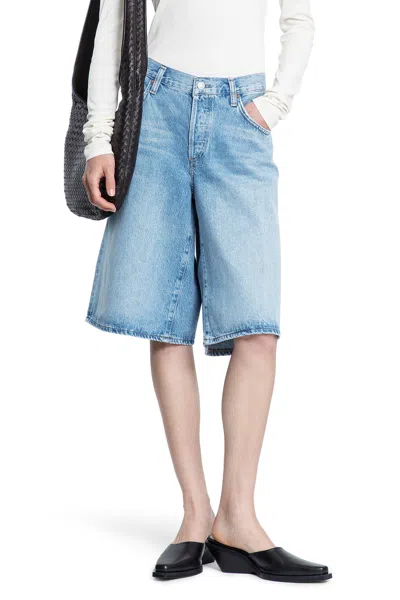 Agolde Woman Blue Shorts