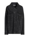 Agolde Wayne Distressed Denim Jacket In Black