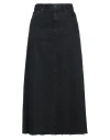 Agolde Woman Denim Skirt Black Size 30 Organic Cotton In Black