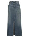 Agolde Leif Low-slung Denim Maxi Skirt In Blue
