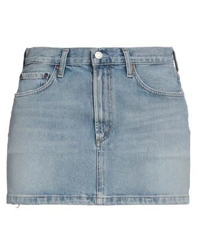 Agolde Woman Denim Skirt Blue Size 25 Cotton