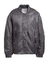 Agolde Woman Jacket Charcoal Size M Recycled Polyamide, Polyester, Recycled Polyester In Grey