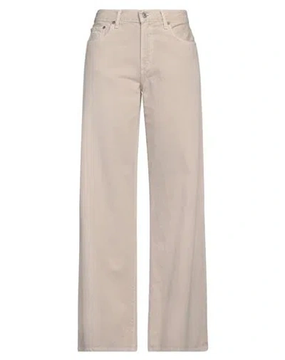 Agolde Woman Jeans Beige Size 27 Organic Cotton