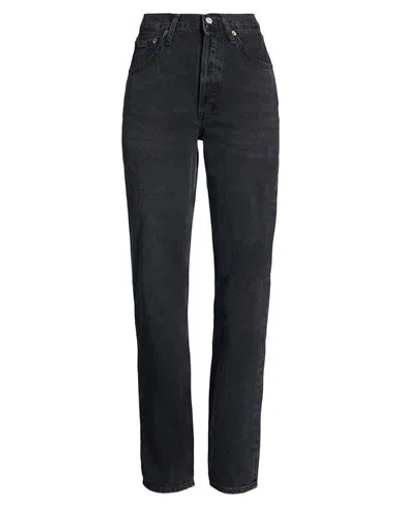 Agolde Woman Jeans Black Size 23 Recycled Cotton
