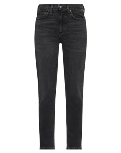 Agolde Woman Jeans Black Size 26 Organic Cotton, Elastane