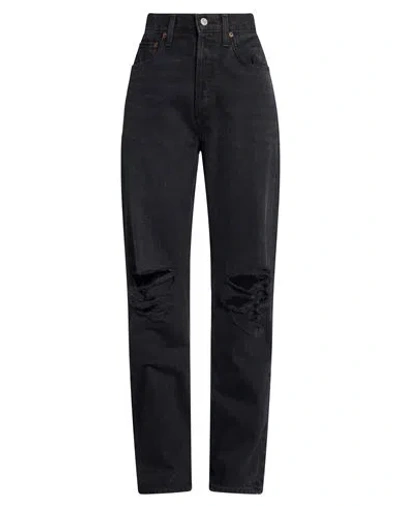 Agolde Woman Jeans Black Size 28 Recycled Cotton