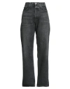 Agolde Tapered-leg Cropped Jeans In Black