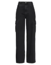 Agolde Woman Jeans Black Size 31 Cotton, Pre-consumer Recycled Cotton In Black