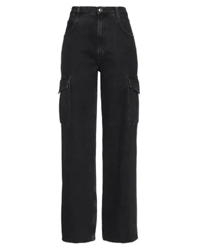Agolde Woman Jeans Black Size 31 Cotton, Pre-consumer Recycled Cotton