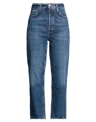 Agolde Woman Jeans Blue Size 24 Recycled Cotton, Elastane
