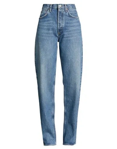 Agolde Woman Jeans Blue Size 27 Recycled Cotton, Lyocell, Organic Cotton
