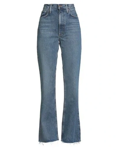 Agolde Woman Jeans Blue Size 27 Recycled Cotton, Lyocell, Post-consumer Recycled Cotton