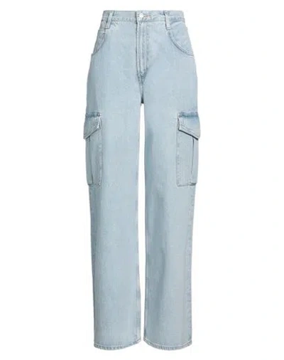 AGOLDE AGOLDE WOMAN JEANS BLUE SIZE 29 ORGANIC COTTON, LYOCELL