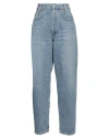Agolde Woman Denim Pants Blue Size 29 Pima Cotton In Blue