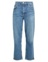 Agolde Pinch Waist Cropped Organic High-rise Flared Jeans In Blue