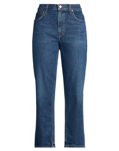 Agolde Woman Jeans Blue Size 30 Lyocell, Organic Cotton, Recycled Elastane