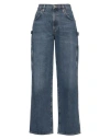 Agolde Woman Jeans Blue Size 30 Organic Cotton, Lyocell In Blue
