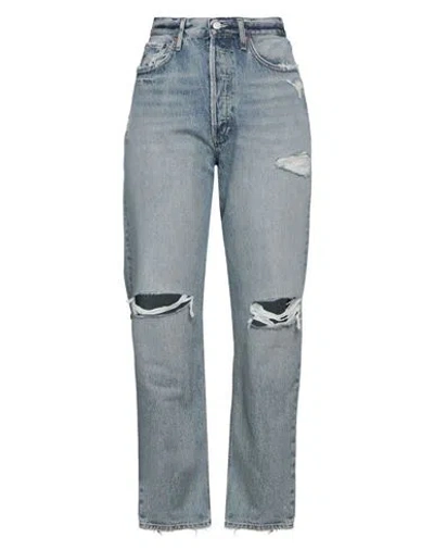 Agolde Woman Denim Pants Blue Size 32 Organic Cotton
