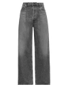 Agolde Grey Jeans With Low Waist And Wide Leg In Denim Woman In Grey