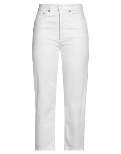 Agolde Woman Jeans White Size 27 Organic Cotton