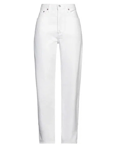 Agolde Woman Jeans White Size 29 Organic Cotton
