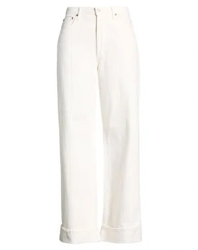 Agolde Woman Jeans White Size 30 Organic Cotton