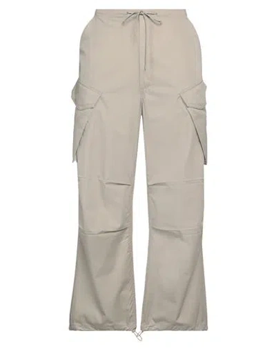 AGOLDE AGOLDE WOMAN PANTS LIGHT GREY SIZE L COTTON