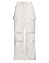 Agolde Woman Pants Off White Size S Cotton In Off White