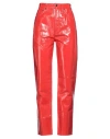 Agolde Recycled Leather 90s Pinch Waist Jeans In Red