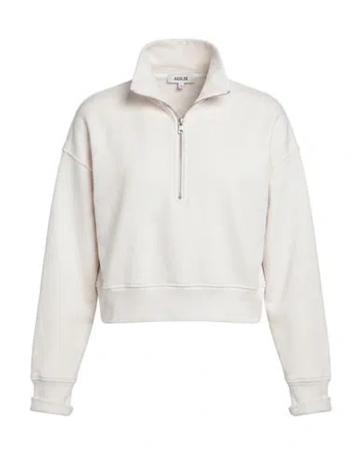 Agolde Woman Sweatshirt Off White Size S Cotton